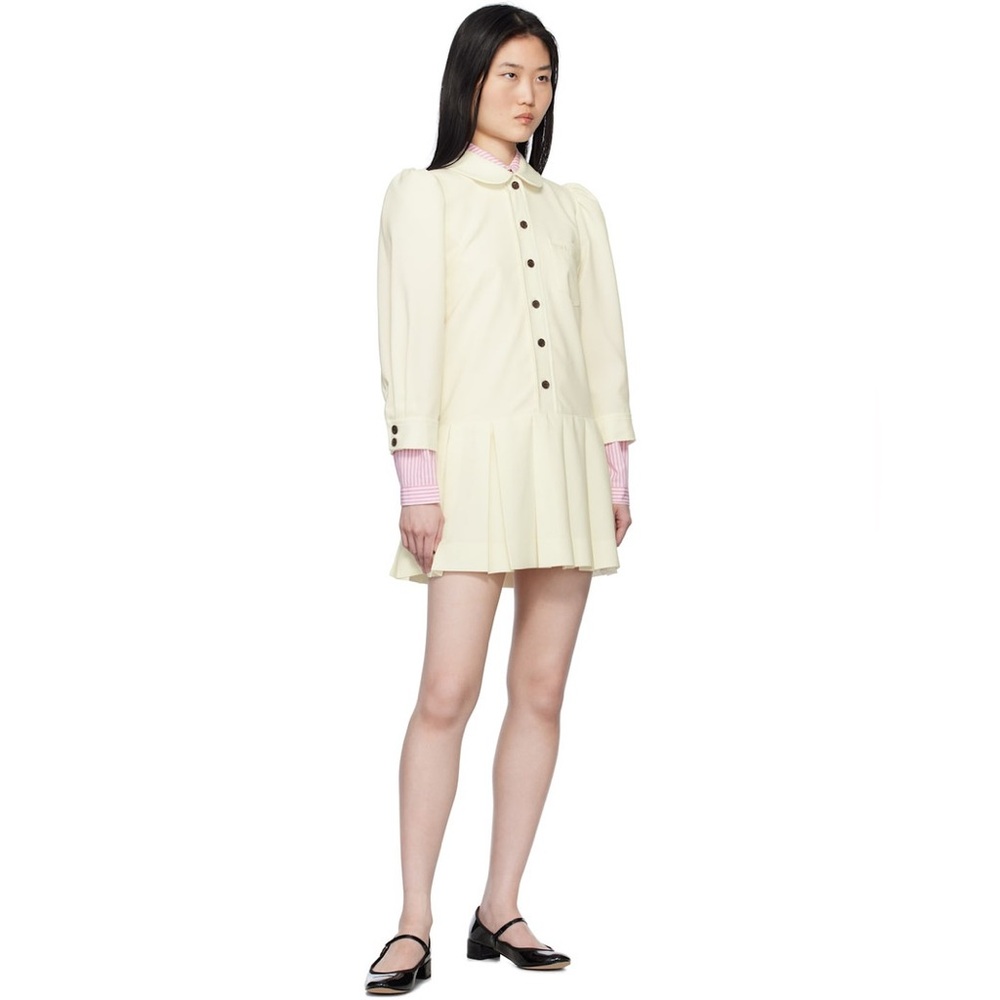 Sandy Liang Off-White Somm Minidress NWT - Picture 2 of 12